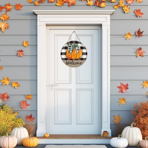 Fall Decorations for Home Fall Door Decor Pumpkin Wall Decor Welcome Sign