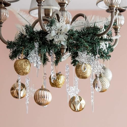 Jutom 100 Ft 0.98 Inch Christmas Miniature Artificial Pine Garlands Mini Pine Greenery Roping Garlands Mini Thin Wired Stems for Christmas Crafts Holiday Outdoor Decor (Green)