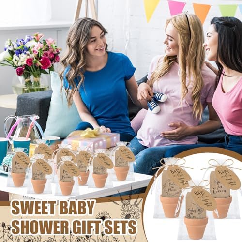 Reallnaive 24 Sets Baby Shower Party Favors Seed Packets Baby in Bloom