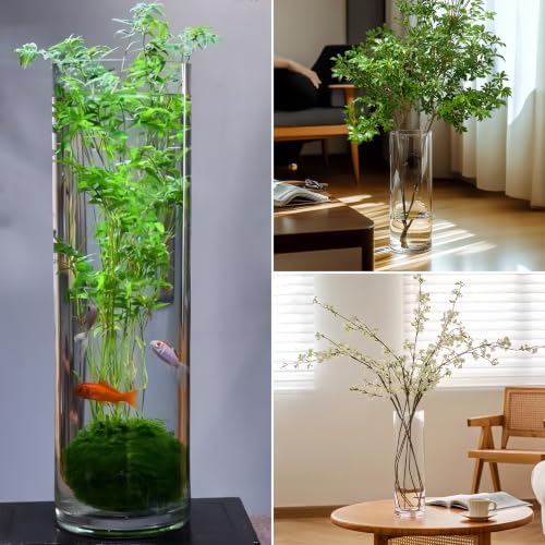 Extra Large Acrylic Cylinder Clear Vase Shatterproof Plastic Vases