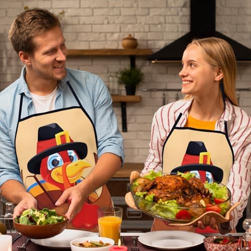 Funny Seasonal Holiday Apron, Adjustable Kitchen Cooking Apron for Women Men BBQ Baking Gardening Party Supplies