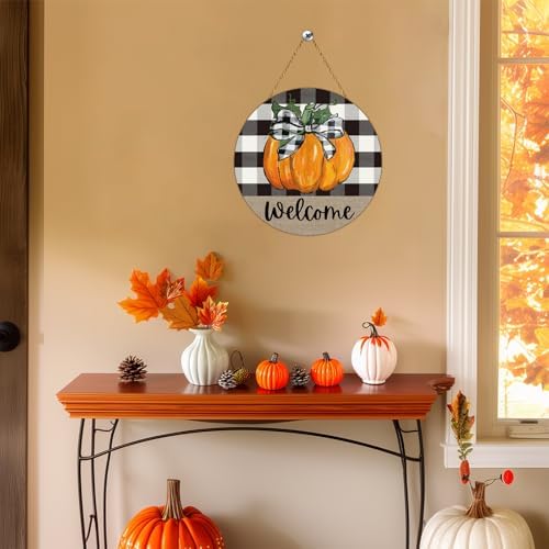 Fall Decorations for Home Fall Door Decor Pumpkin Wall Decor Welcome Sign