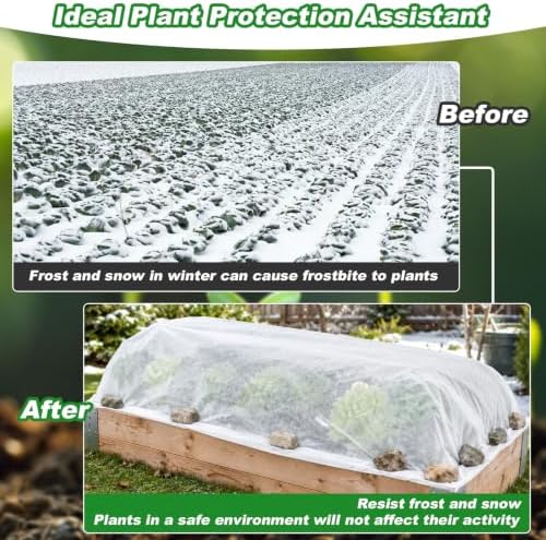 MAQIHAN Plant Covers Freeze Protection - Frost Cloth & Floating Row Cover