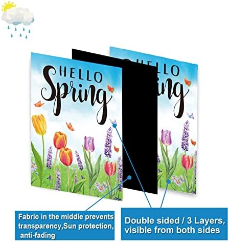 Seasonal Garden Flags Set of 12 Double Sided 12x18 Inch Yard Flags