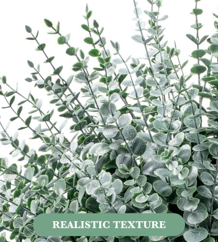 120 Pcs Artificial Eucalyptus Stems Bulk,Fake Plants Eucalyptus Leaves