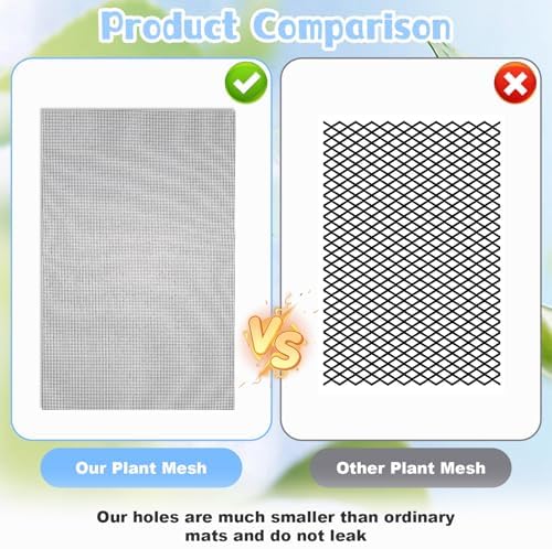 10PCS Flower Pot Hole Mesh Pad Drainage Screen Succulent Bonsai Mesh