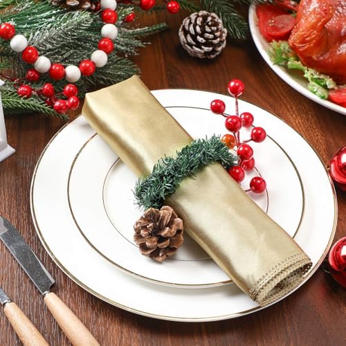 Jutom 100 Ft 0.58 Inch Christmas Miniature Artificial Pine Garlands Mini Pine Greenery Roping Garlands Mini Thin Wired Stems for Christmas Crafts Holiday Outdoor Decor (Green)