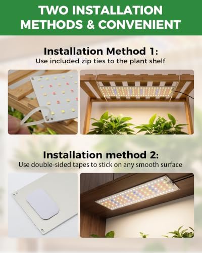 Grow Lights for Indoor Plants Full Spectrum, 2-Panel Plant Growing Light