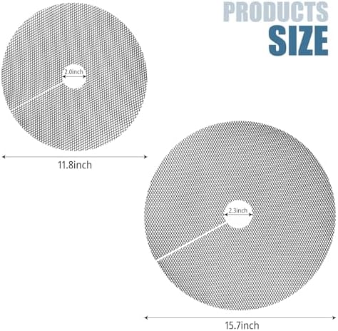 2 Pcs 11.81 Inchs Plant Pot Grids – Adjustable Soil Cover for Indoor/Outdoor Plant Protection – Durable Mesh Guard to Keep Animals Away from Potted Plants
