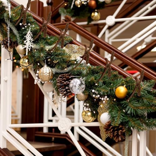 Zhengmy 40 Pcs 25 Inch Extra Long Christmas Garland Ties Christmas Decorative Twist Ties for Banister Reusable Flexible Twist for Holiday Xmas Home Decorations Craft Wrapping (Brown)