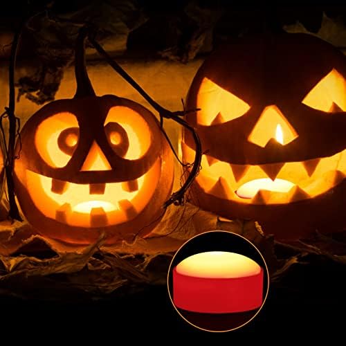 4-Pack Halloween Decorations LED Pumpkin Lights, Pumpkin Light Decoration
