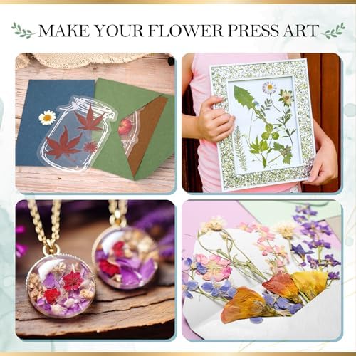 Aboofx Flower Press Kit, 15.7" x 11.8" 6 Layers Flower Pressing Kit