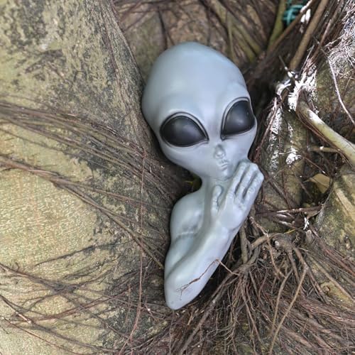 Seasons 14" Halloween Alien Tree Peeker for Outdoor Yard Garden Decoration