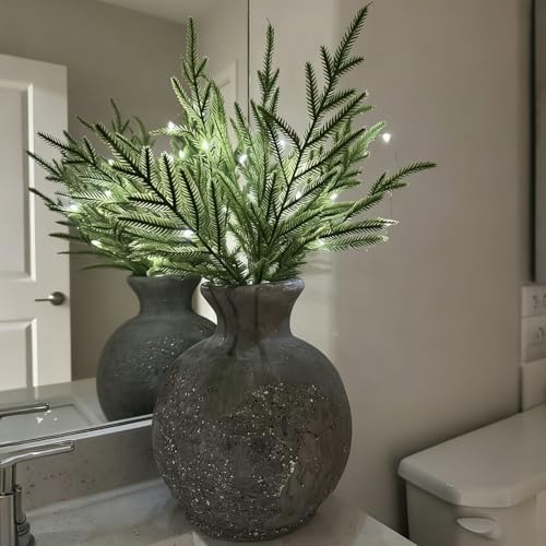 Twinkling Tree Enchanted Evergreen Pine with Lights, Lighted Pine Branches