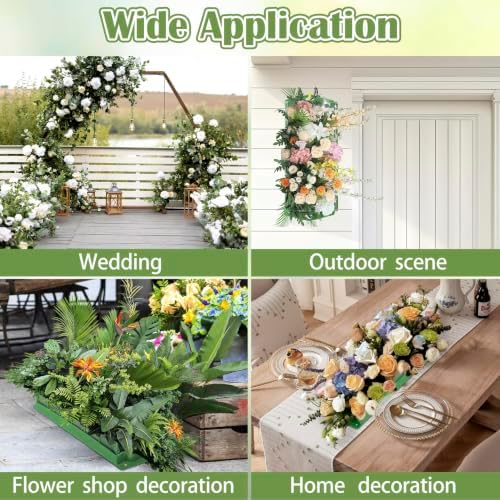 3PCS Floral Foam Cage, Flower Cage Holder, Dry and Wet Rectangle Flower Arrangement, Hangable Green Blocks Floral Foam Cages for Artificial Flesh Flower Wedding Holiday, Home, Garden Party Decoration