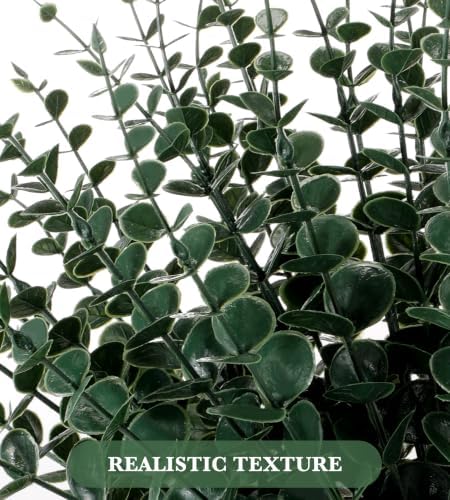 30pcs Artificial Eucalyptus Stems Eucalyptus Leaves,Fake Eucalyptus Plants