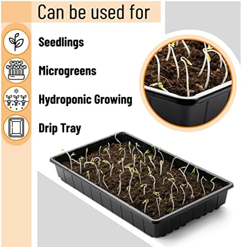 Mr. Pen- Seed Starter Trays, 5 Pack, 17"x10"x2.4"