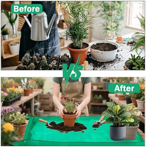 59" x 59" Extra Large Repotting Mat, Thickened Foldable Gardening Mat