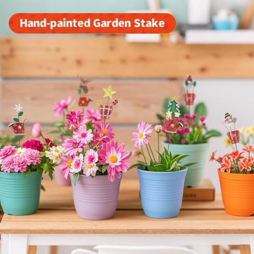 Christmas Decorative Garden Stakes Set 6PCS Waterproof Yard Decor