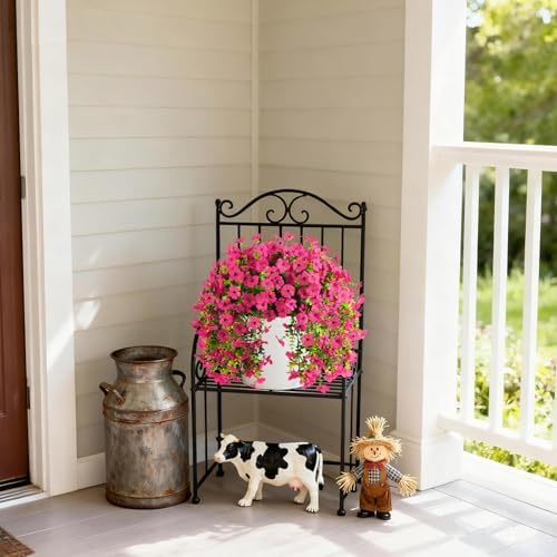 Artificial Faux Flowers Plants for Outdoor UV Resistant Summer Decoration