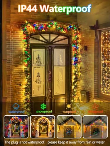 100 LED 33FT Connectable Color Changing Christmas Light with Remote Timer