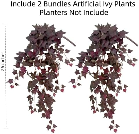Fall Artificial Plants Fake Ivy Hanging Vines Greenery for Outdoor Planter