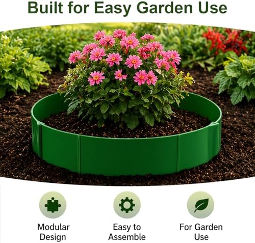 12 Panels Planting Grow Rings, 7-17.5 Inch Diameter Range for Pots & Beds