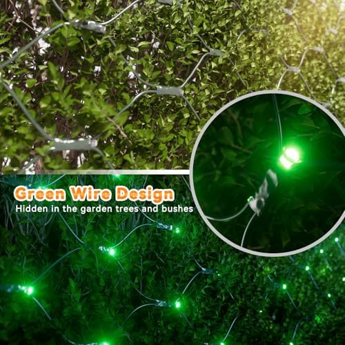 LitHome 14.8FT x 5FT Christmas Net Lights Outdoor Mesh Lights Connectable