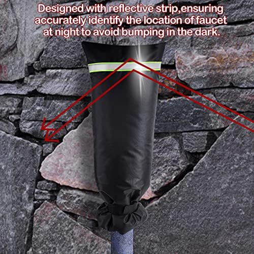 Outdoor Faucet Covers for Winter with Reflective Strips