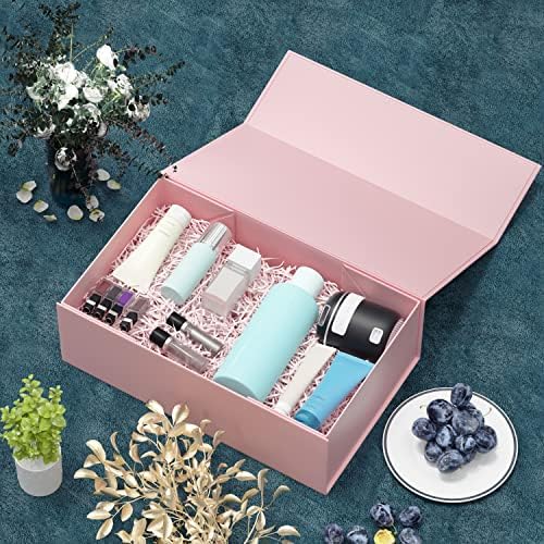 RYDDOY 5 Pack Pink Gift Box, 9.5x6x3'' Gift Boxes with Lids for Presents
