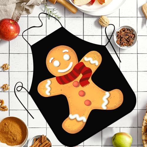 Funny Seasonal Holiday Apron, Adjustable Kitchen Cooking Apron for Women Men BBQ Baking Gardening Party Supplies