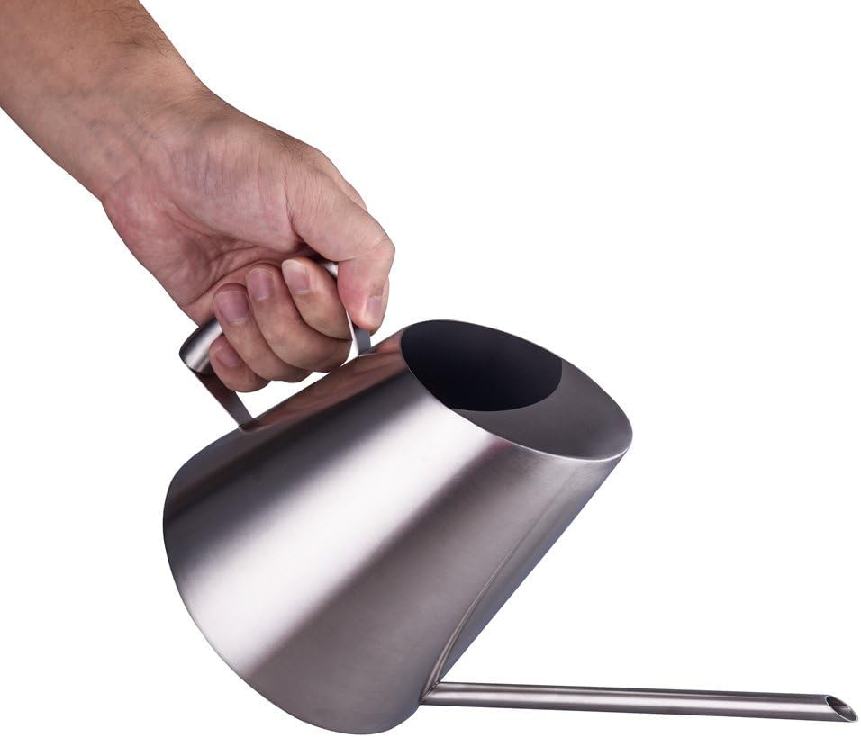 IMEEA Stainless Steel Indoor Watering Can with Long Spout Modern Watering Can for Small Indoor Plants, 50oz / 1.5L