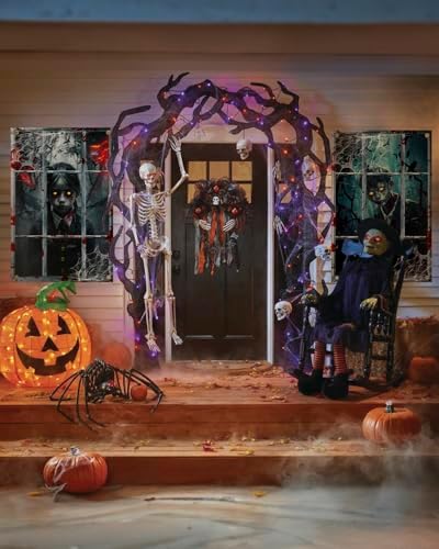 Yigney 2 Pcs Scary Halloween Window Decorations Child Ghost Window Cover