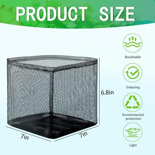 4 Pcs Aquatic Pond Planting Bags, Reusable Mesh Water Garden Pond Plant Pot
