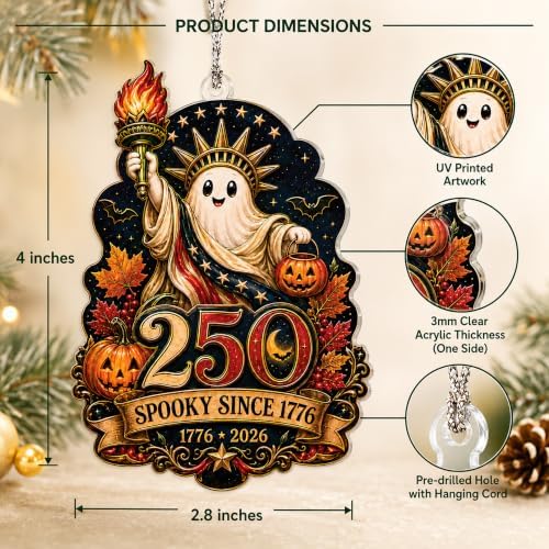 Ghost Ornament, Halloween Ornament, Gothic Bat, Plant Ornaments (250HLW)