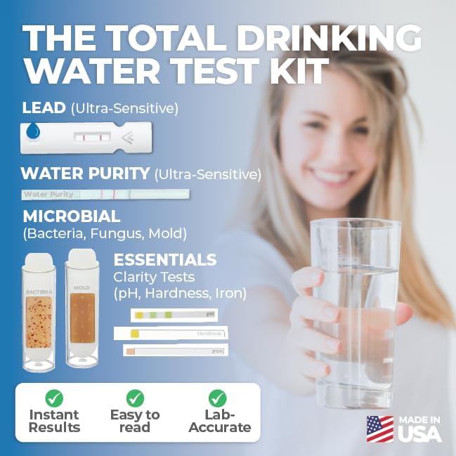 Drinking Water Test Kit - Lead, Bacteria, Mold & pH