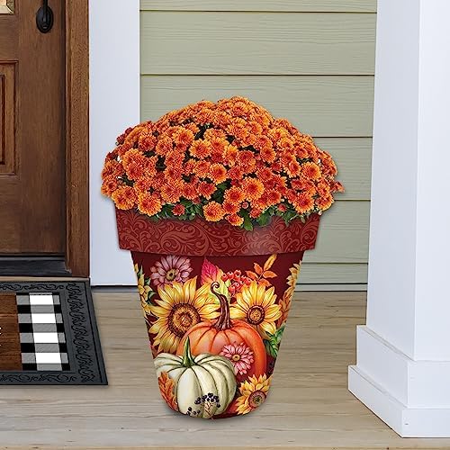 Briarwood Lane Fall Planter 14" x 15" x 15" Fall Beauty Large for Fall Planter