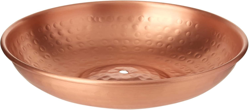 Monarch Rain Chains Rain Chain Basin – 11 Inch Hand Hammered Anchor Bowl for Gutters, Pure Copper Decorative Anchoring