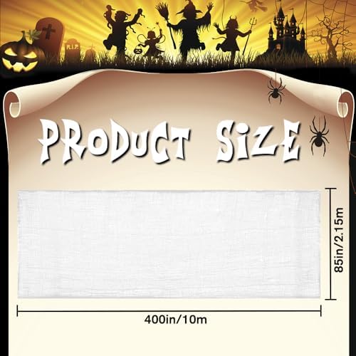 400" x 85" White Halloween Creepy Cloth Halloween Yard Outdoor Decoration
