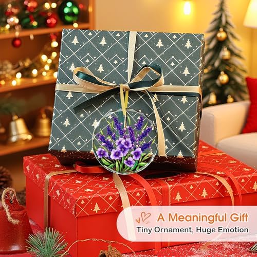 FaCraft Purple Christmas Ornaments 2026 - Lavender & Violets Stained Glass