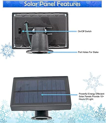 Solar Christmas Candy Cane Lights - Outdoor Stake Christmas Decorations - Waterproof for Patio, Garden, Pathway Markers, Holiday Xmas Walkway Lanscape Garden Decor (6pc)