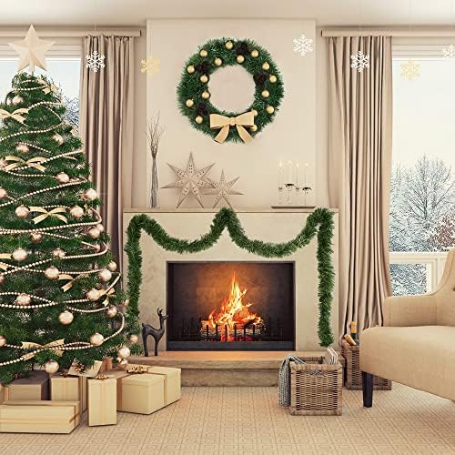 50Ft Christmas Garland for Decoration Artificial Wine Greenery Pine Garland