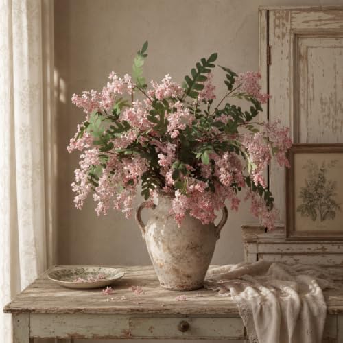 Yinder 5 Pcs 31.5'' Fall Artificial Flowers Berry Stem, Pink