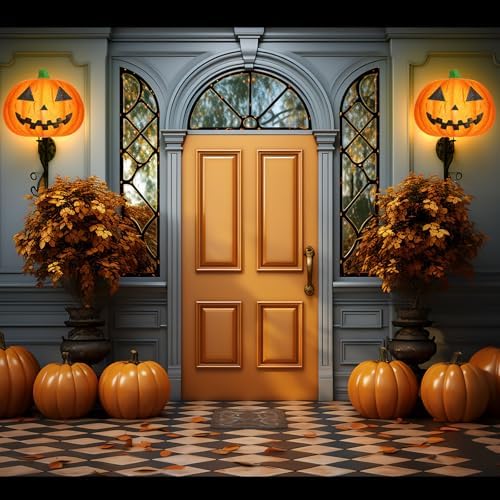 Aurelema 1 Pcs Halloween Porch Light Cover, Pumpkin
