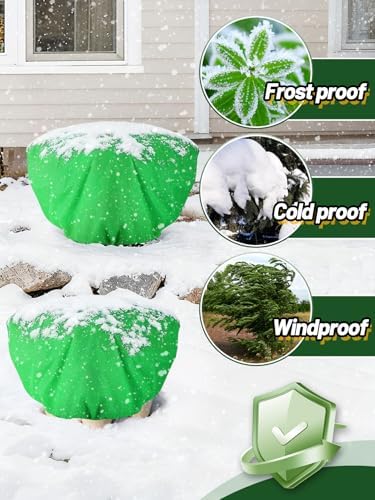 12Pcs 19.6x39.3" 70GSM Thick Plant Covers Freeze Protection for Shrub
