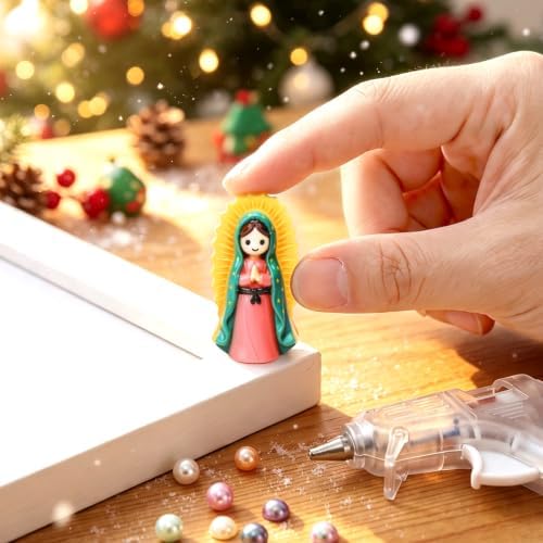 60 Pcs Mini Resin Virgin Mary Figurines Little Easter Jesus Figures