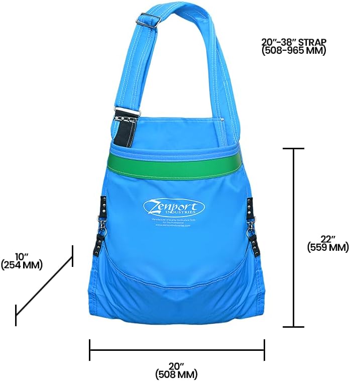 Zenport AG412 Agrikon Fruit Picking Bag, 65 lb, Harvest Apple/Citrus