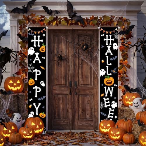 Halloween Door Banner Little Boo Halloween Decorations Outdoor Indoor