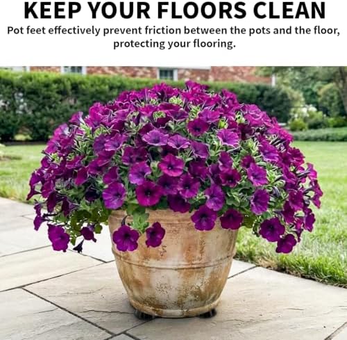 Plant Pot Feet Rubber Pot Risers Planter Feet for Outdoor Indoor Planters