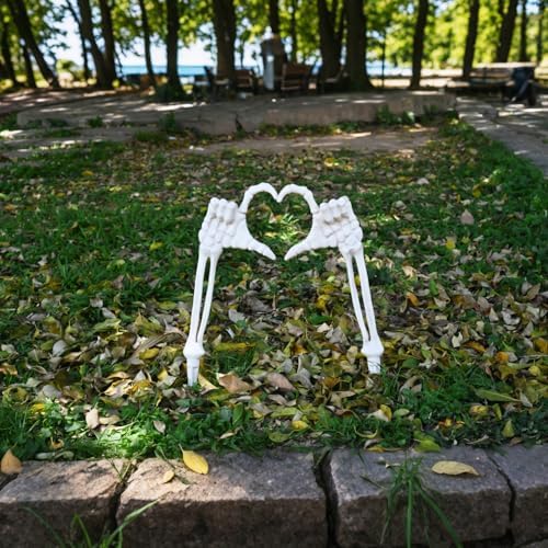 Seasons Halloween Skeleton Stakes Decorations, Love Pose 2 Piece Hands Arms